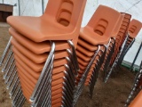 (58) Orange Student Chairs