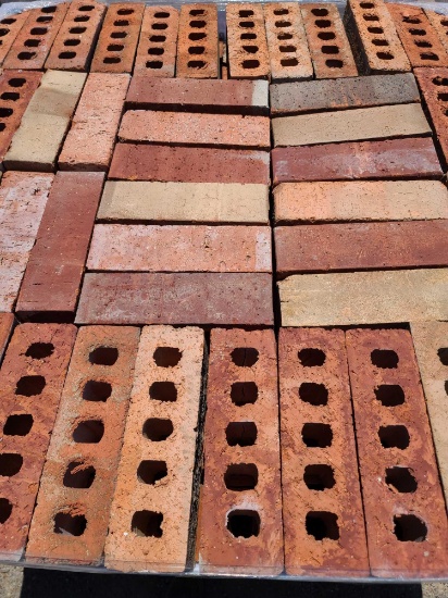 Pallet w/Decorative Bricks