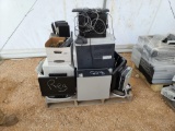 Pallet w/Printers, Projectors, Monitors, Keyboards, Chargers & Mobi