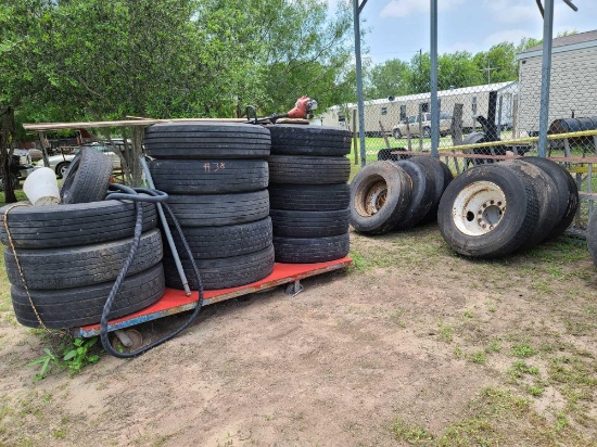 Lot w/Semi Tires