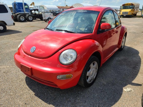 1998 Volkswagen New Beetle Passenger Car, VIN # 3VWBB61C0WM005555