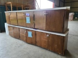 ''Pallet 329-G'' (2) 2-Wooden Counter/Cabinets