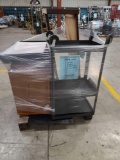 ''Pallet 330-G'' (1) AV Cart (1) Podium (1) Coffee Table (2) 3 Section Boards...