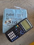 ''Pallet 115-T'' (10) Calculators