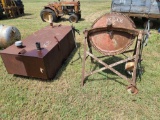 Cement Mixer & Fuel Tank Container