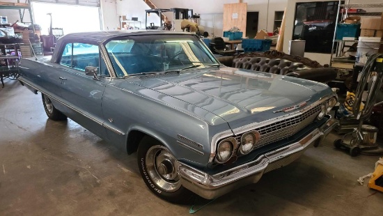 Matching Number 1963 Chevrolet Impala Sport w/2 Speed Powerglide, all original , VIN 31847A224955