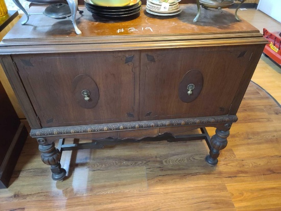 Antique Wooden Cabinet (Items Not Included)