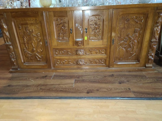 Antique Carved Cabinet.