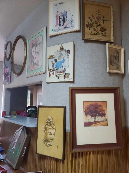 Lot W/ Pictures, Frames, Paintings.