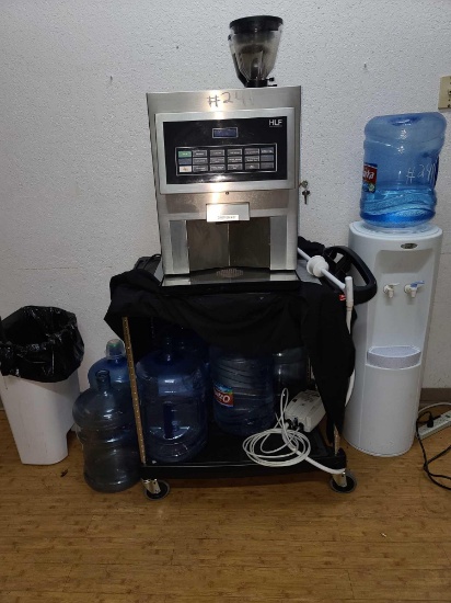 Lot W/ Coffee Maker, Hot/Cold Water Dispenser, Water Jugs, Misc Stuff.