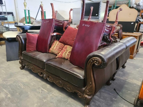 (2) Sofas, Pillows & Chairs