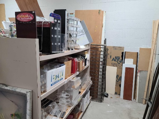 Lot w/Small Displays for Desk Area & Misc. Items