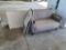 Lot w/Purple Chair, (2) Folding Chairs, Tables, Easy Rooter Drain Cleaner