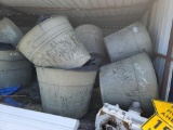 Group of Green 300 Gallon Containers/Lids