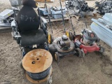 Lot w/2 Lawn Mowers, Electric Special Needs Wheel Chair & Spool of Wire