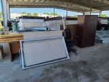 Lot w/Tables, Desk & Cubicle Divider Parts