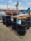Lot w/50+ gal. ES Compleat Barrels, Bbq Pit & Small Metal Table