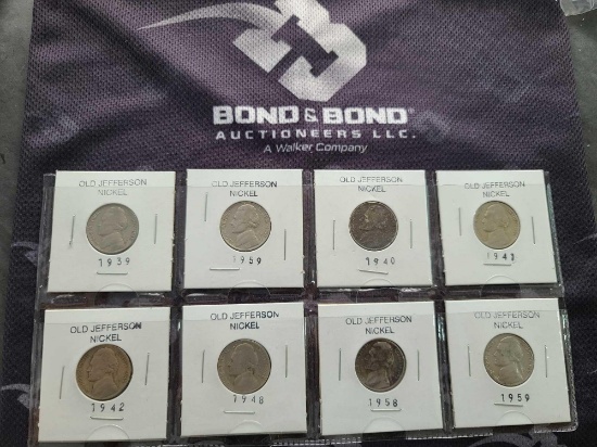 Group of Old Jefferson Nickel's 1939-1959