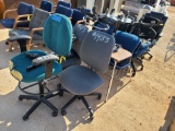 Lot w/(11) Rolling Chairs