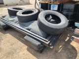 Lot w/Tires & Metal Frames