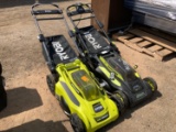 (2) Ryobi Lawn Mowers