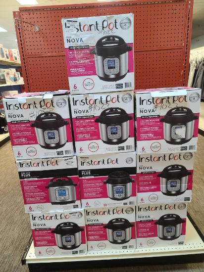 10 Instant Pot 6qt. 7 in 1 Multi Use Pressure Cookers (Rack Not Included)