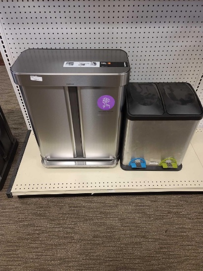 (2)Trash Bins(Rack Not Included)