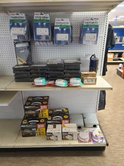 Lot w/Paint Sets, Fire/Carbon Alarms & Misc ITems(Rack Not Included)
