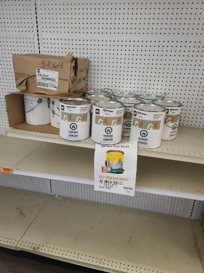 Lot w/Yellow Paint High Gloss 3gal.(Rack Not Included)