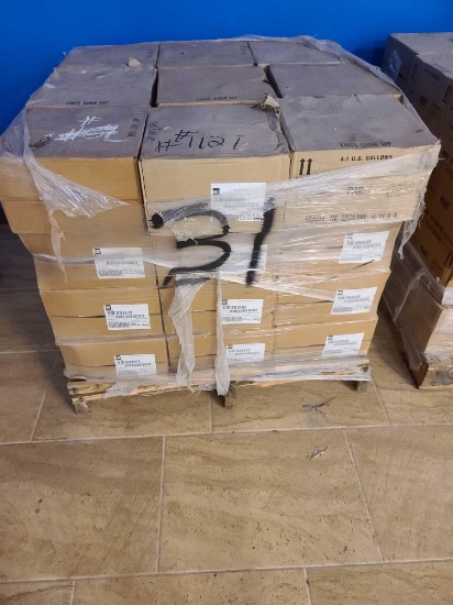 Pallet with Boxes of Paint