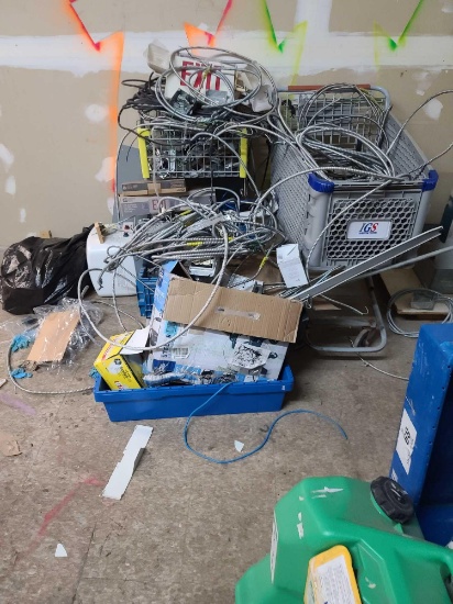 Group of Light Fixtures, Wiring, Doors, Misc.