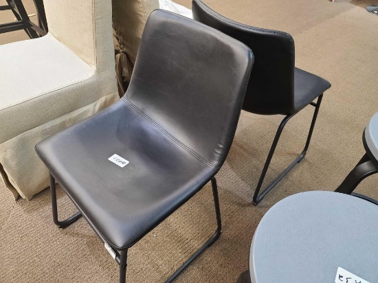 (2) Black Chairs