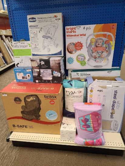 Lot w/Baby Items(Rack Not Included)