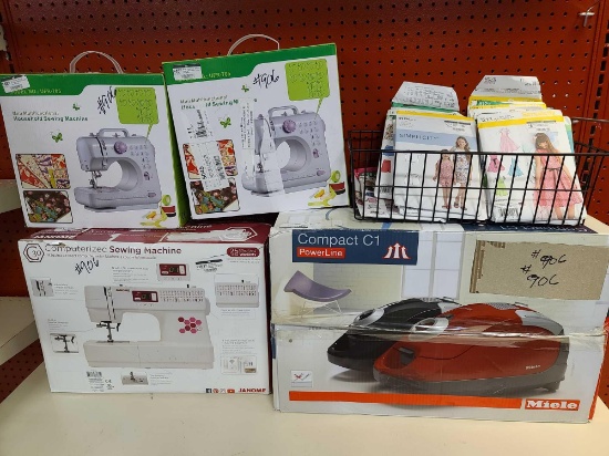 Lot w/Sewing Machines(Rack Not Included)