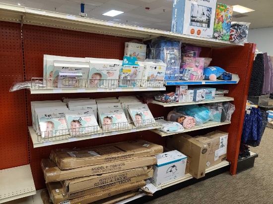 Lot w/Memory Foam pillows, Swaddles, blankets, Baby Motion Monitor & etc.(Rack Not Included)