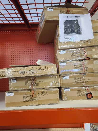 Group of Flat Front Men's Shorts in Boxes(Rack Not Included)