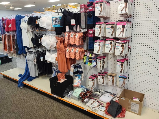 Group of Under Garments, Scarfs, Socks, Misc.(Rack Not Included)