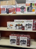 4 Crock Pot Slow Cookers, Epicurious 2 Pc. Colander Set, Gourmia Multifunction Rotisserie Grill,