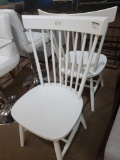 (2) Safavieh Joslyn Oak Dining Chair White