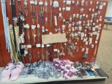 Lot w/Fashion Jewelry, Hats & Wallets(Rack Not Included)