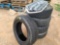 (5) Tires, (1) w/Rim & Bumper Grill