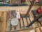 Lot w/2 & 1/2 Gal. Container, 12 Ton Shop Press, 3Ton Press &... 4 1/2'' Tile Saw w/Wet Tray