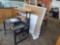 Lot w/Black Rolling Cart, Tables & Misc Items