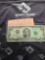 Lot w/(1) 1976 Bicentennial $2 Note, (1) Scarce Barr Note $1 & (1) Old Silver Certificate $1
