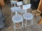 Lot w/(4) Bar Stools & Grey Chair