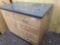 Black Table Top Table w/Cabinets