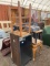 Lot w/Small Tables, Lamps, Turn Table, Wicker Stool, Breakfast Table, Stereo Stand,