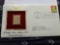 Lot w/ Holiday Music Maker 2003 Santa w/Drum Stamp & 1976 Bicentennial First Day Cover Coin