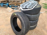 (5) Tires, (1) w/Rim & Bumper Grill