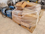 (6) Electric Miller Welders w/Boxes of Head Rest Video Systems